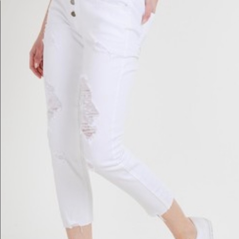 JB button fly capris